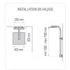 Colonne Douche Thermostatique Elle & Lui Touareg 400 de Valentin
