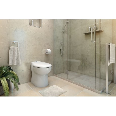 W30SP Silence Watermatic - Cuvette WC Sol avec Broyeur Intégré - Raccordement Lave Main