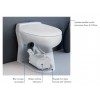 W30SP Silence Watermatic - Cuvette WC Sol avec Broyeur Intégré - Raccordement Lave Main