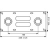 Platine / Plaque de Fixation ROBIFIX Ø16 F1/2" Entraxe 150mm Pour Sortie de Cloison Robinetterie