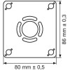 Platine / Plaque de Fixation Mono PER ROBIFIX Ø16 F1/2" - Sortie de Cloison Robinetterie