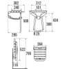 Siège de Douche PMR Blanc Pellet ASC