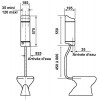 Robinet Flotteur WC Regiplast 0900 à Alimentation Latérale ou Inférieure