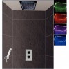 Ensemble de douche Rain Light Quadro Chromo Païni