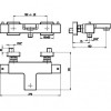 Mitigeur Bain Douche Mural Thermostatique de Paini E3/1 - C3 - A2 - U3