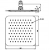 Tête de Douche Haute 200 x 200 mm Paini