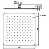 Tête de Douche Haute 400 x 400 mm Paini