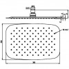 Tête de Douche Ovalie 300 x 200 mm Paini