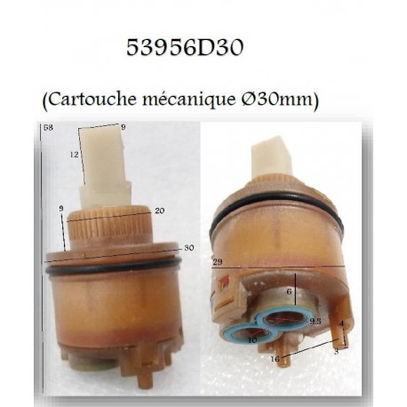 Cartouche 53956D30 pour Robinetterie Paini France