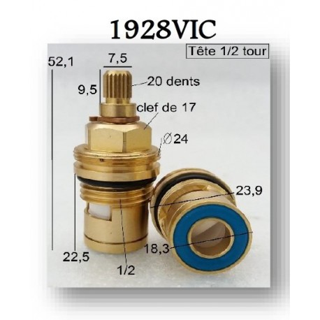 Tête Céramique en 1/2 1928VIC de Paini France Robinetterie